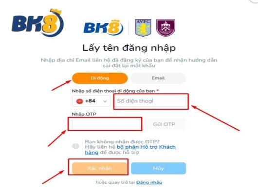 cách đăng nhập Bk8